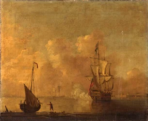 Brittiska krigsfartyg för ankar